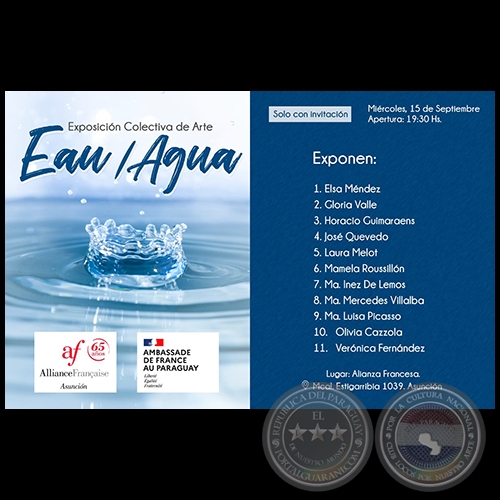 EAU/AGUA - Exposicin Colectiva - 15 Septiembre 2021